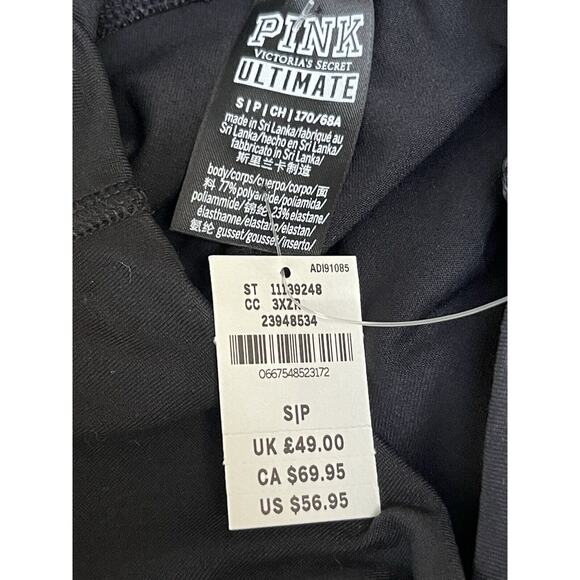 NWT PINK BY VICTORIA'S SECRET BLACK ULTIMATE YOGA LEGGING SIZE SMALL NEW - Picture 3 of 8